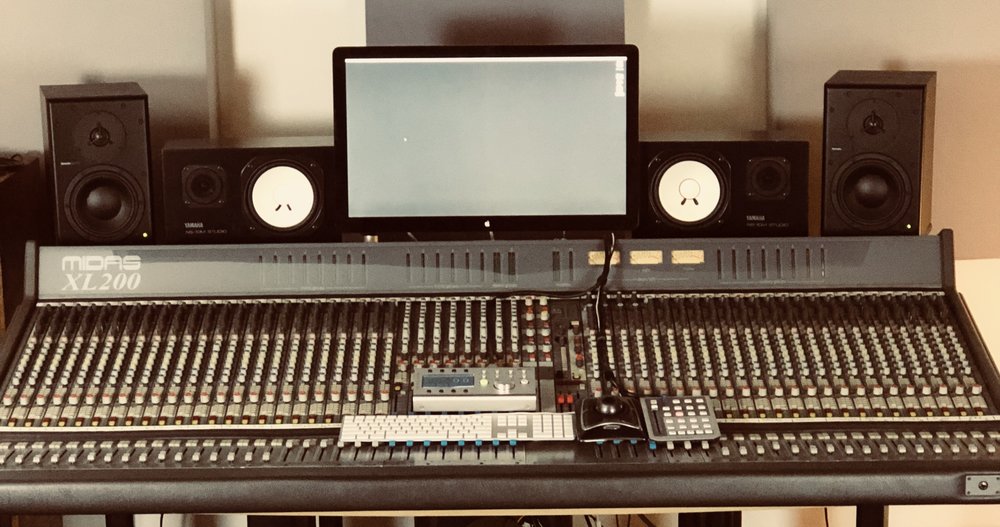 Reese at the soundboard